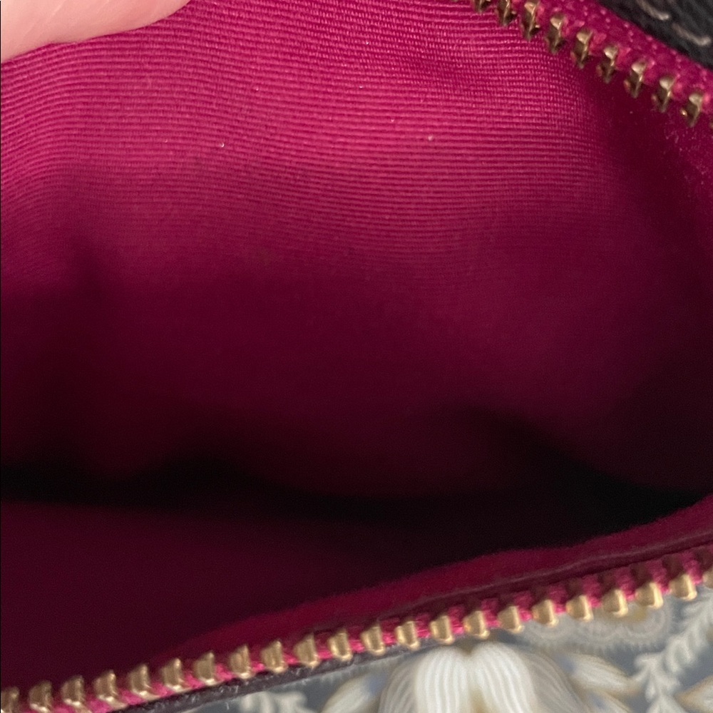 Coach City Tote Bag in Signature Coated Canvas with magenta leather accents - Picture 10 of 16